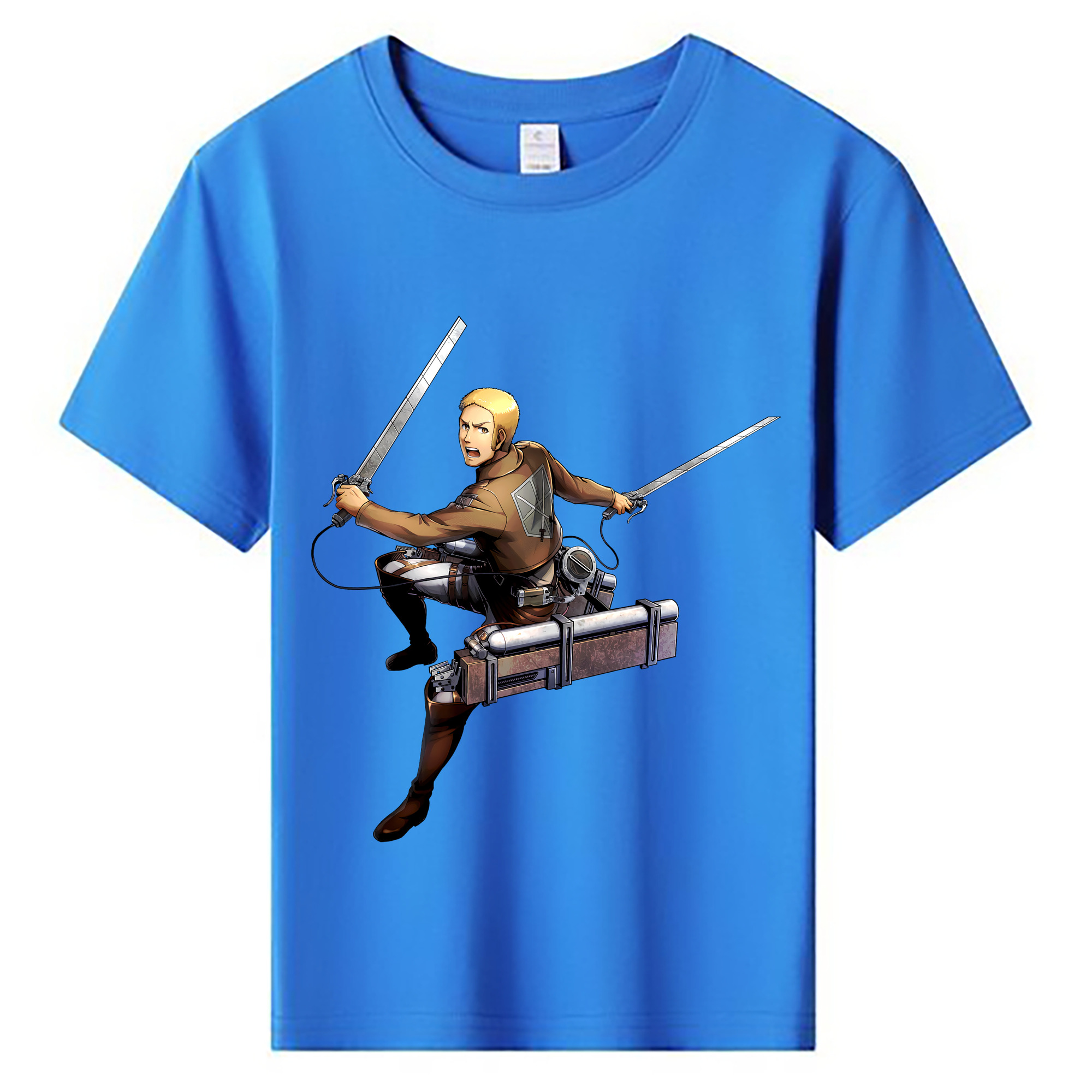 （画像用） 進撃の巨人 ライナー・ブラウン Attack on Titan Reiner Braun 綿100％キッズTシャツ（フロントプリント）